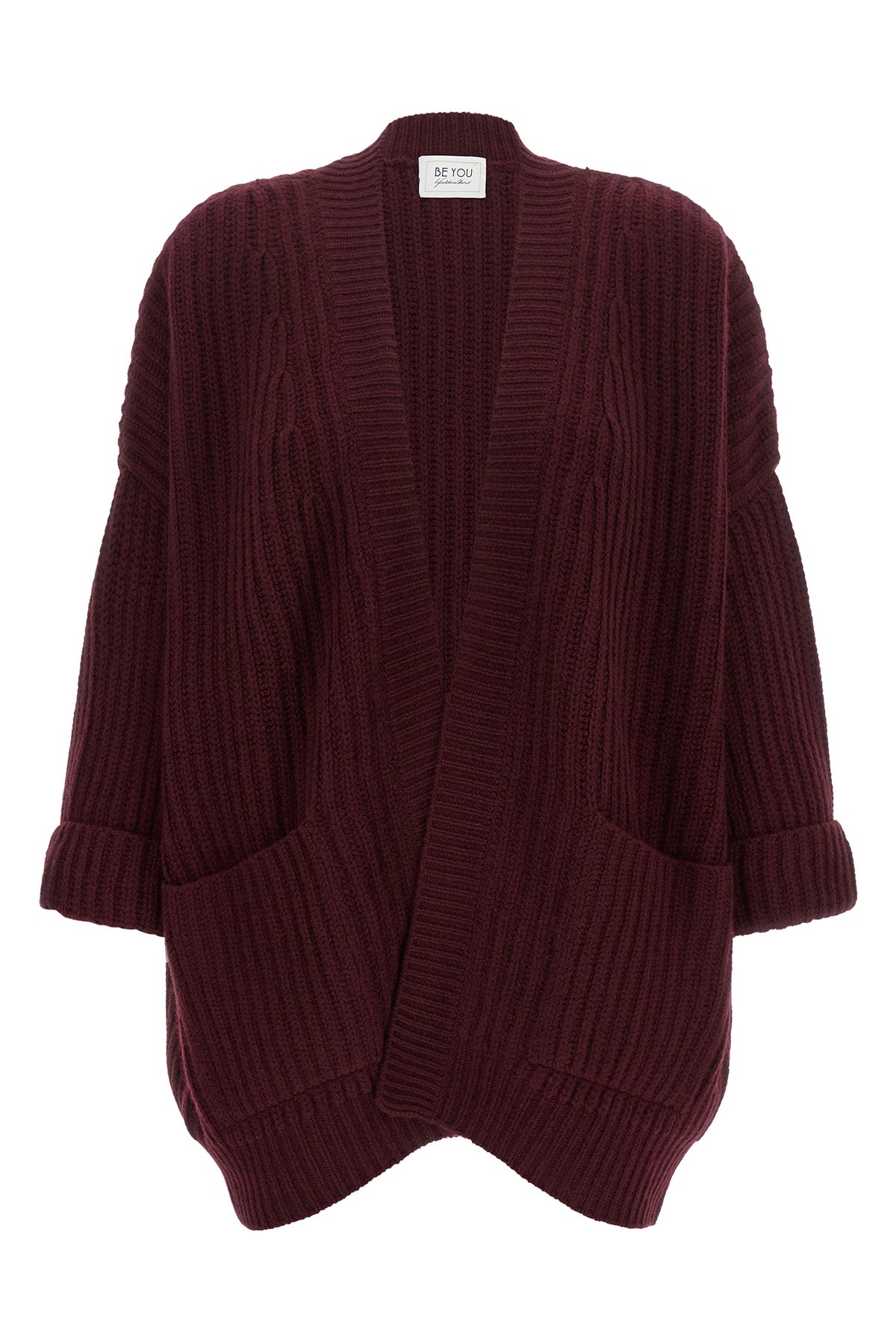 the be you 3079 cardigan is made of pure cashmere