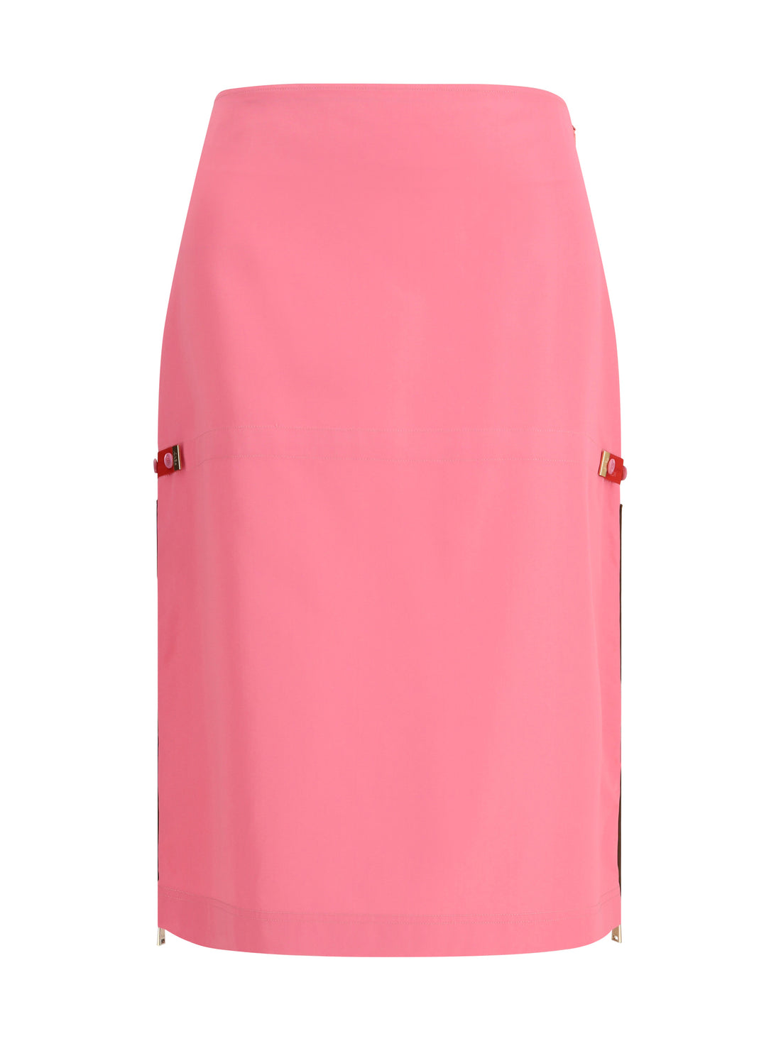 FENDI 42 midi skirt with zip detailing and elasticated waist