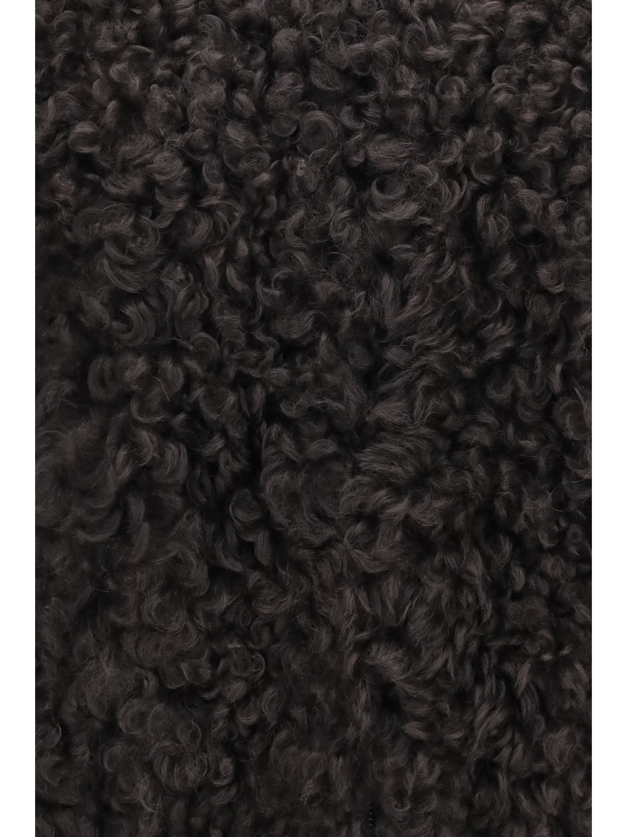teddy-effect faux fur jacket