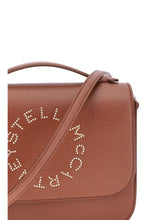 STELLA MCCARTNEY OS logo flap bag eco embossed grainy alter