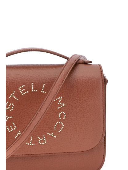 STELLA MCCARTNEY OS logo flap bag eco embossed grainy alter