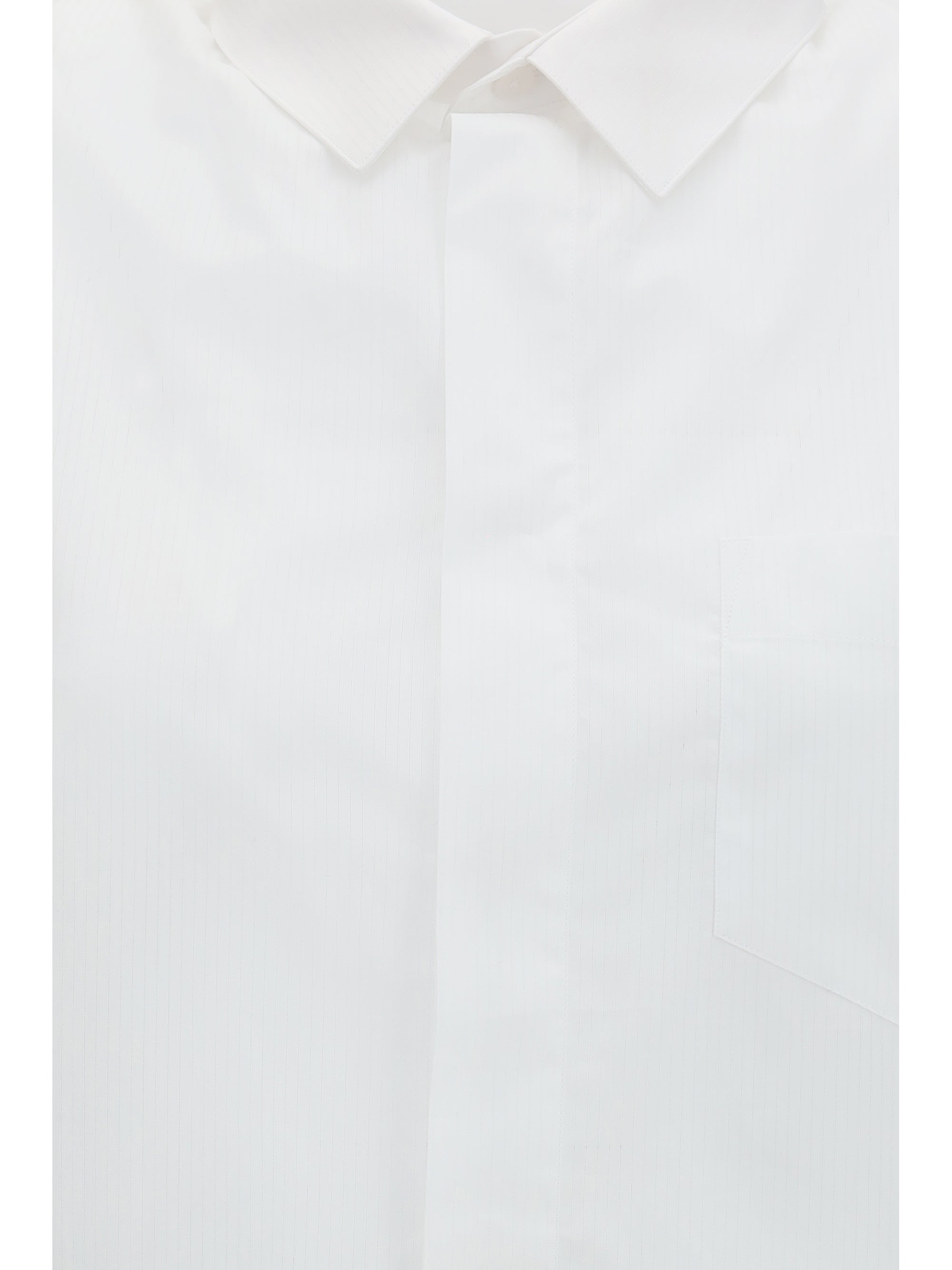 shirt with elasticated sleeves