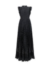 polka dot long dress