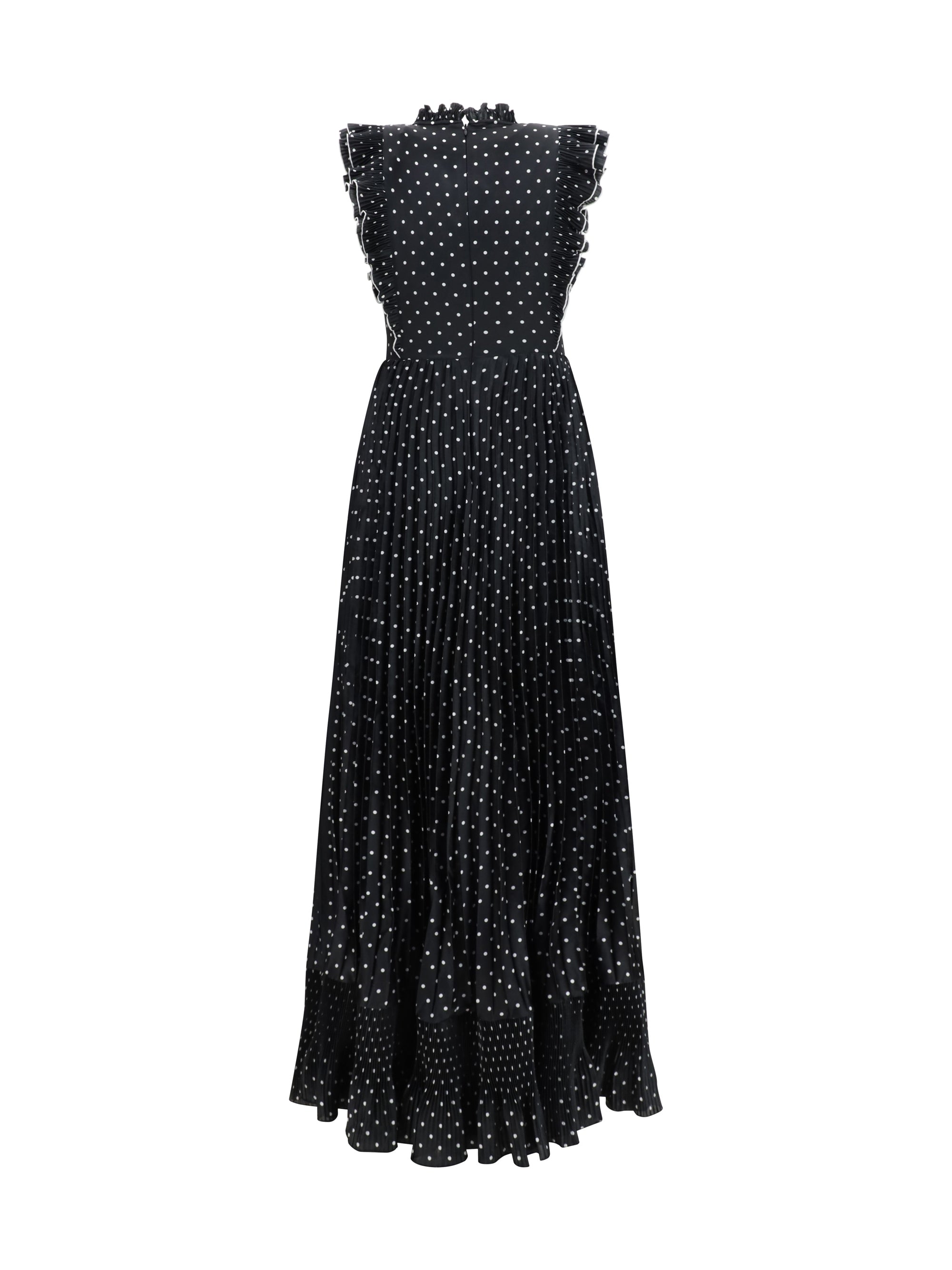 polka dot long dress