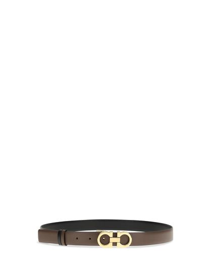 FERRAGAMO 75 gancini reversible belt