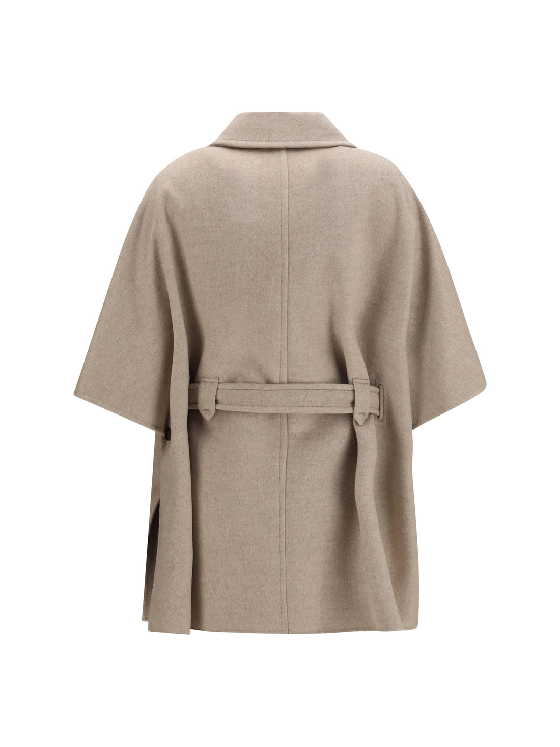 MAX MARA S-M nettare cashmere cape with belt