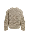 dazzling zigzag cables mohair and wool sweater