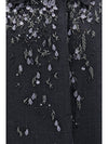 single-breasted mouliné prince of wales and embroidered twill coat