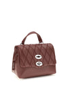 mini postina tramè leather top handle bag