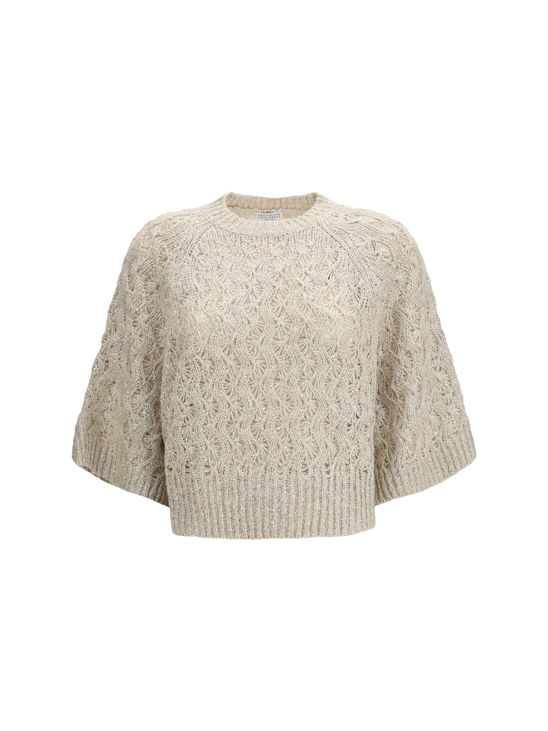 BRUNELLO CUCINELLI L open-knit construction sweater 