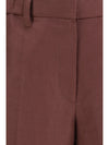 wide-leg pants in linen with elastic waistband and belt loops