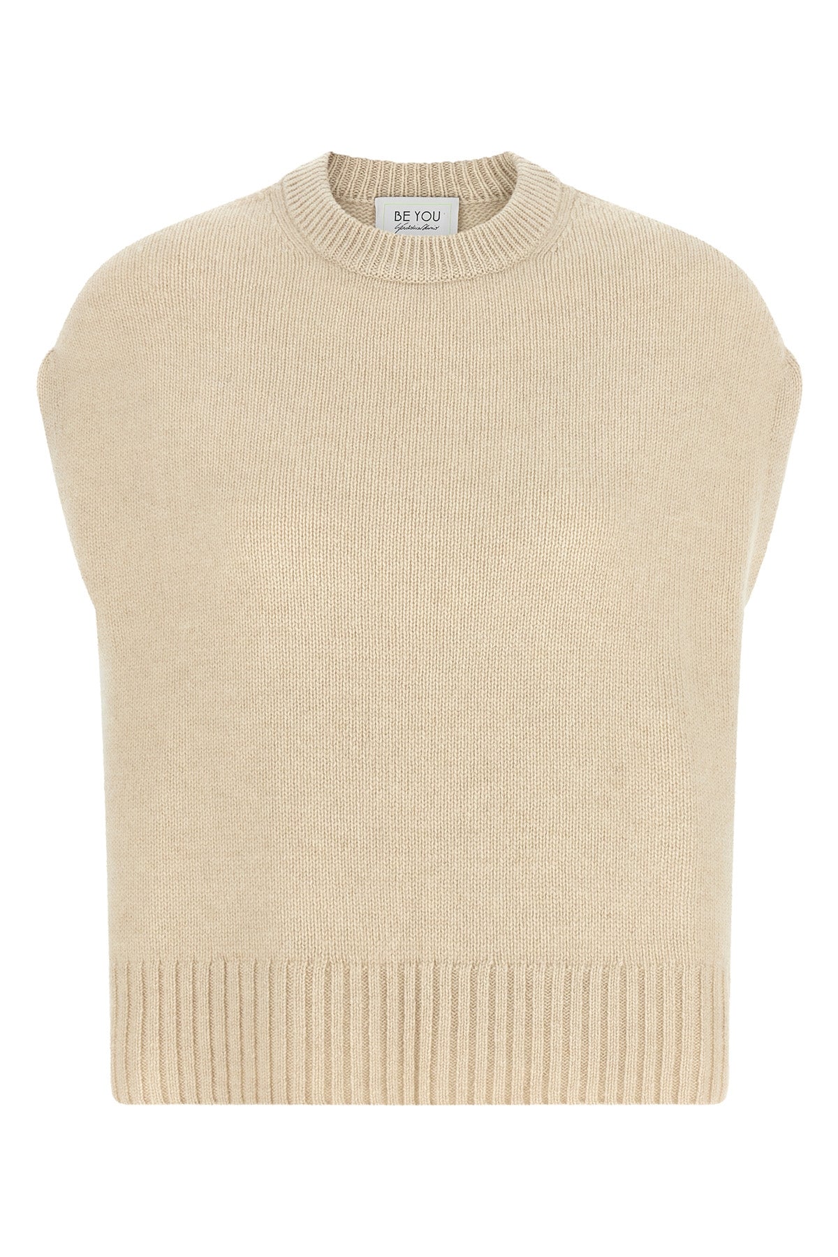 the be you 9040 vest in pure cashmere redefines the concept of essential knitw