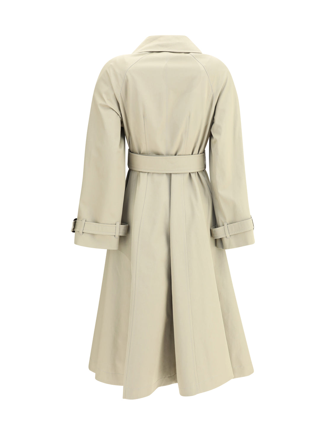 BURBERRY 8 ellingham fit-and-flare long gabardine trench coat
