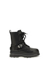 eva lace-up leather ankle boots