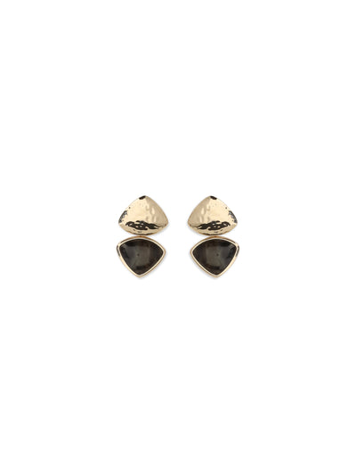 two-tone speckled enamel earrings