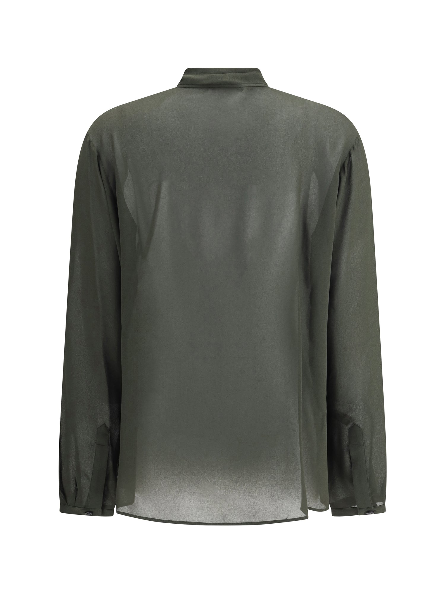 ALAIA 36 lavalli?re neckline blouse