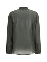 ALAIA 36 lavalli?re neckline blouse