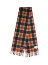 checked wool scarf