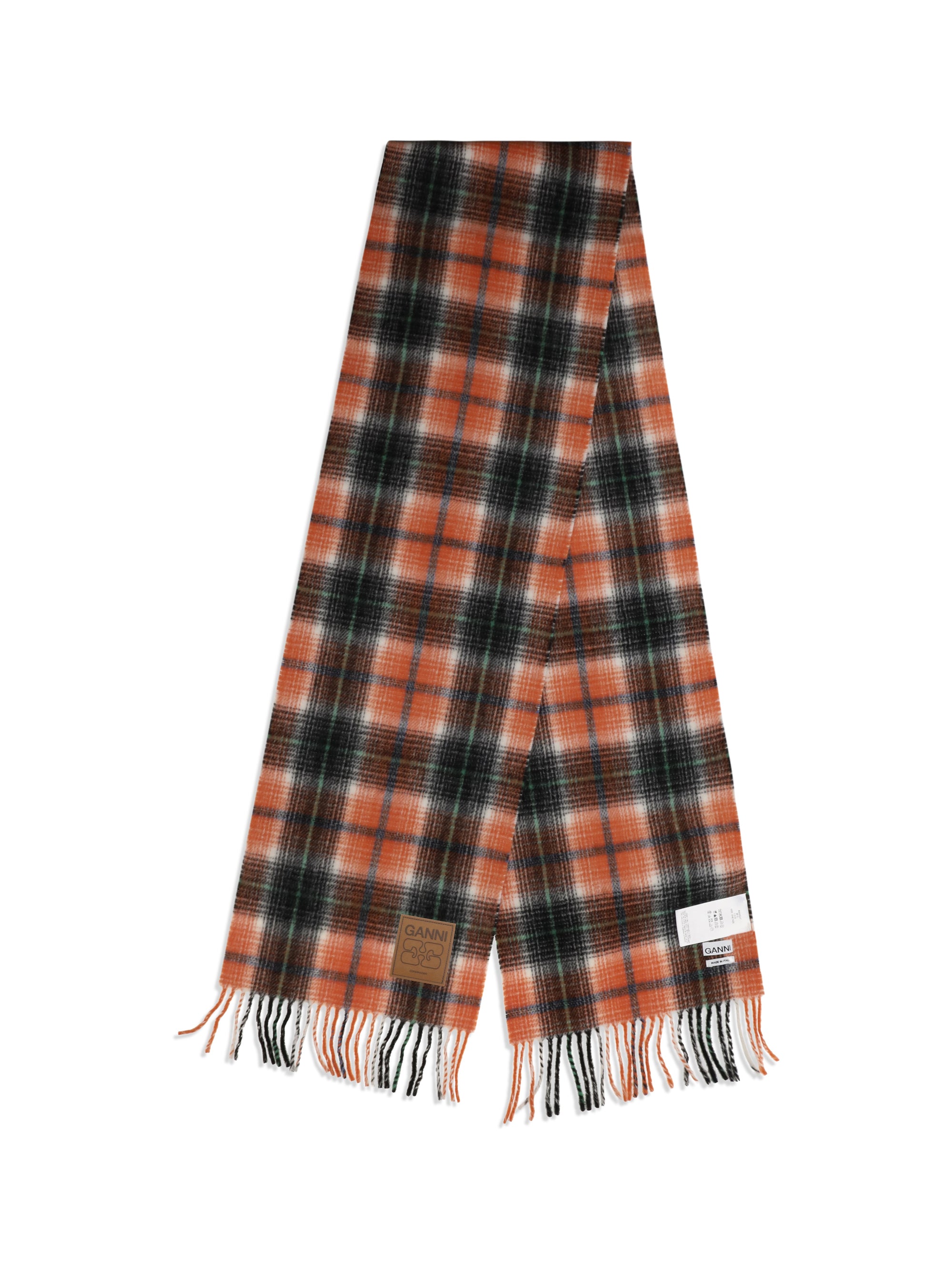 checked wool scarf