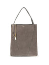 spin suede tote bag