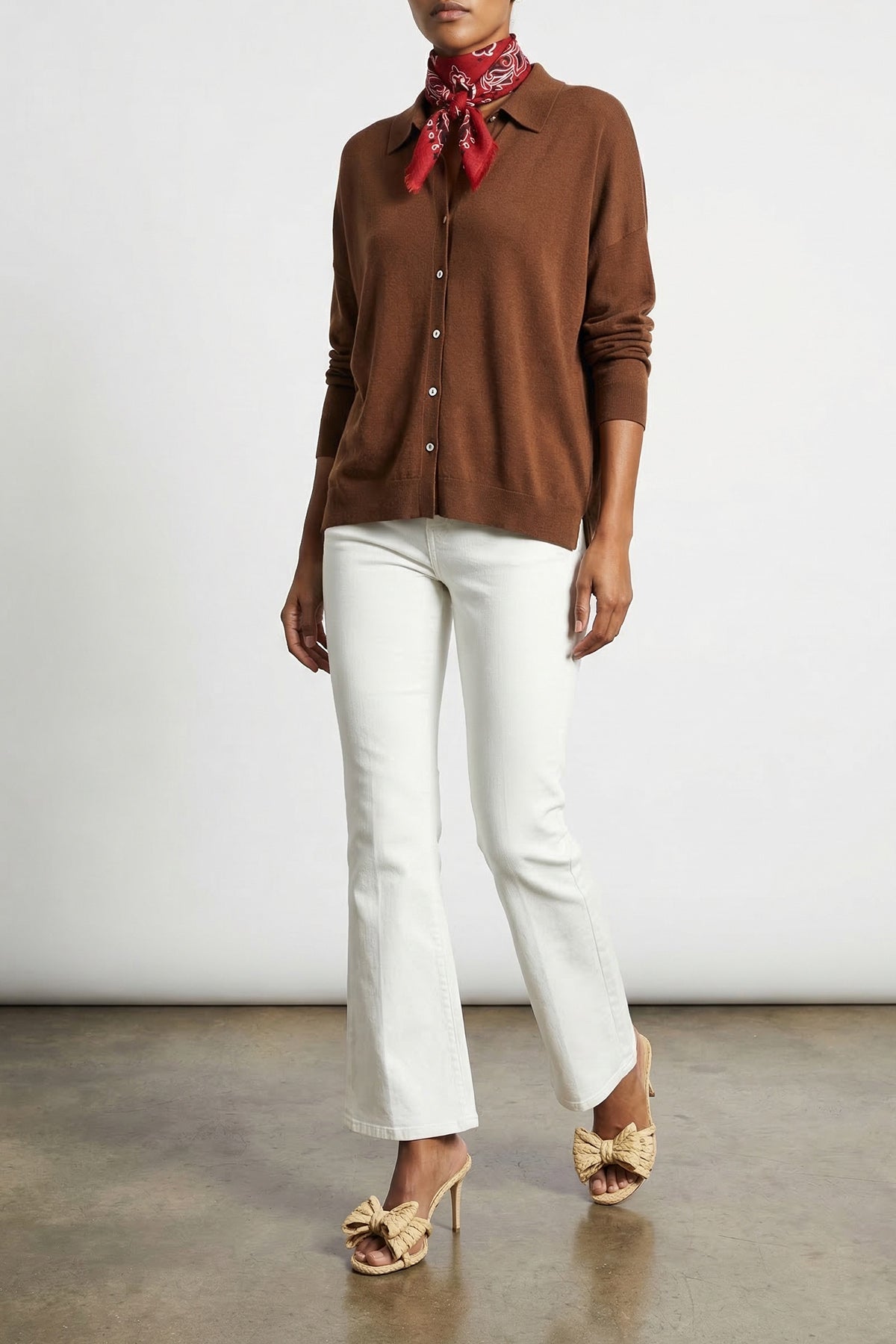 lady17 cashmere and silk blend cardigan