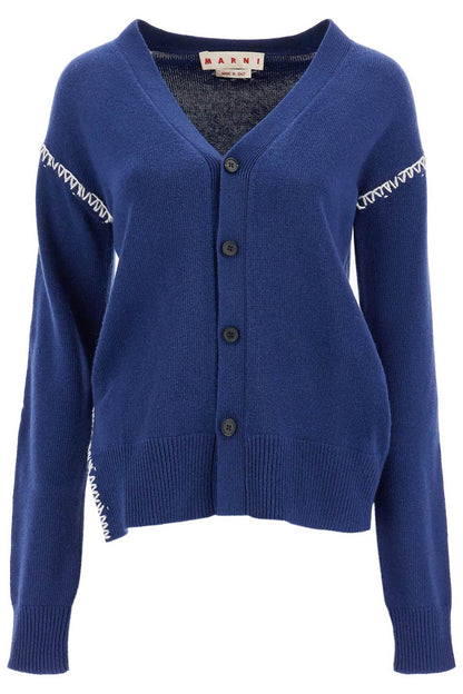 cardigan with stitching details