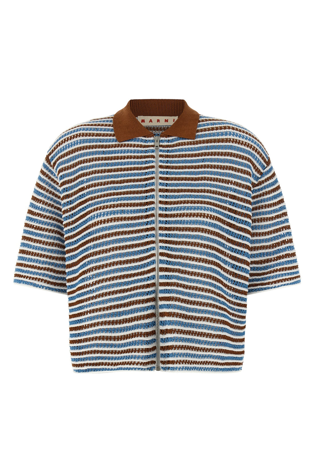 MARNI 36 cardigan in openwork crochet yarn