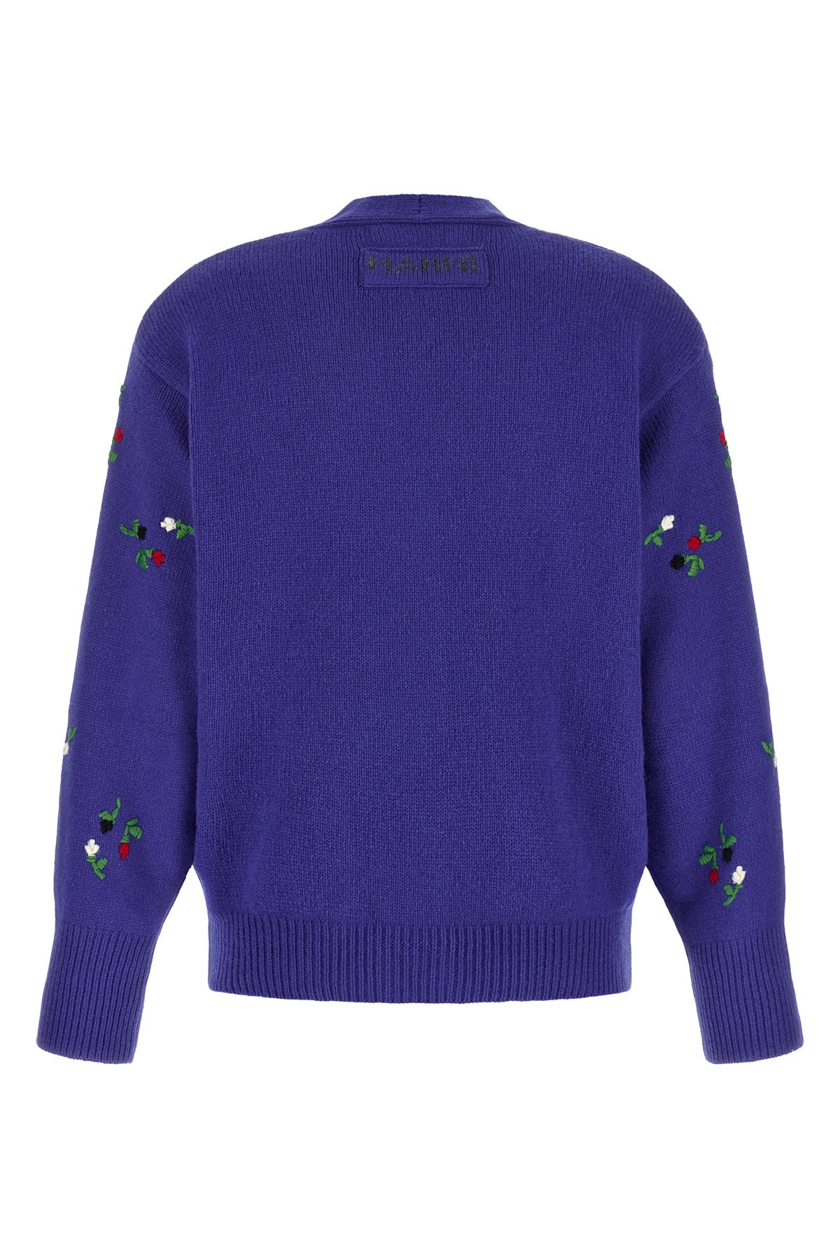 the marni cardigan in virgin wool and cashmere blend embodies a sophisticated an