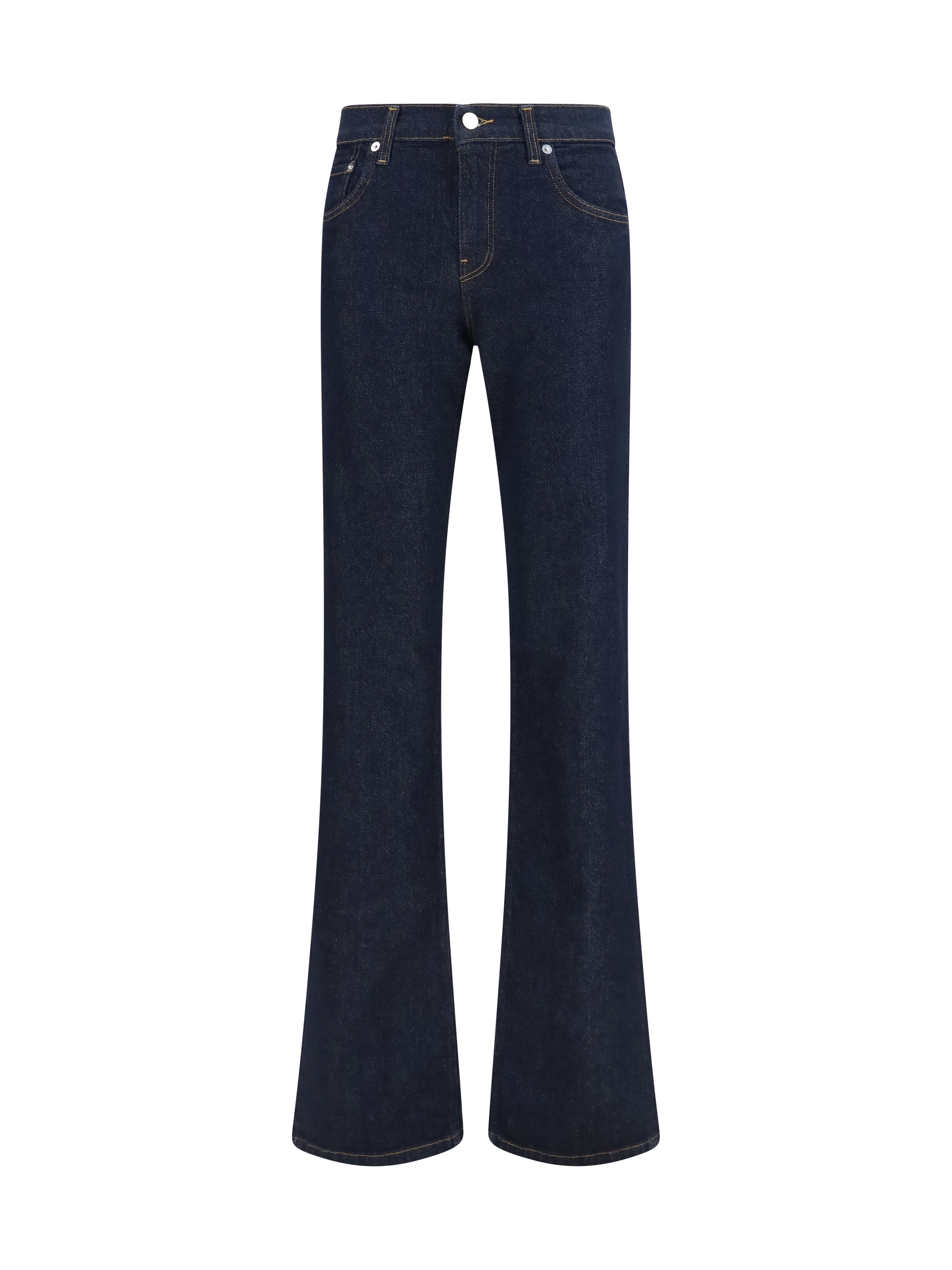 five-pocket jeans with back slits