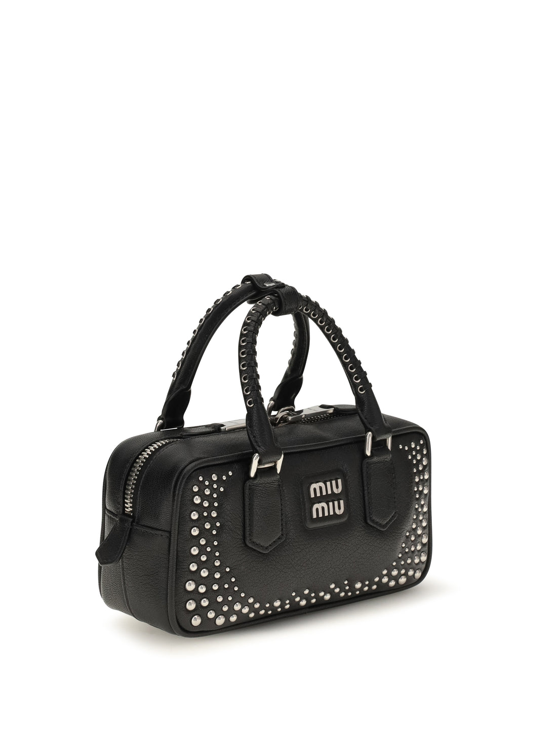 MIU MIU OS arcadie studded leather handbag