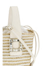 mini viv' skate bucket bag in raffia