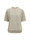 wool and cashmere-blend knit t-shirt