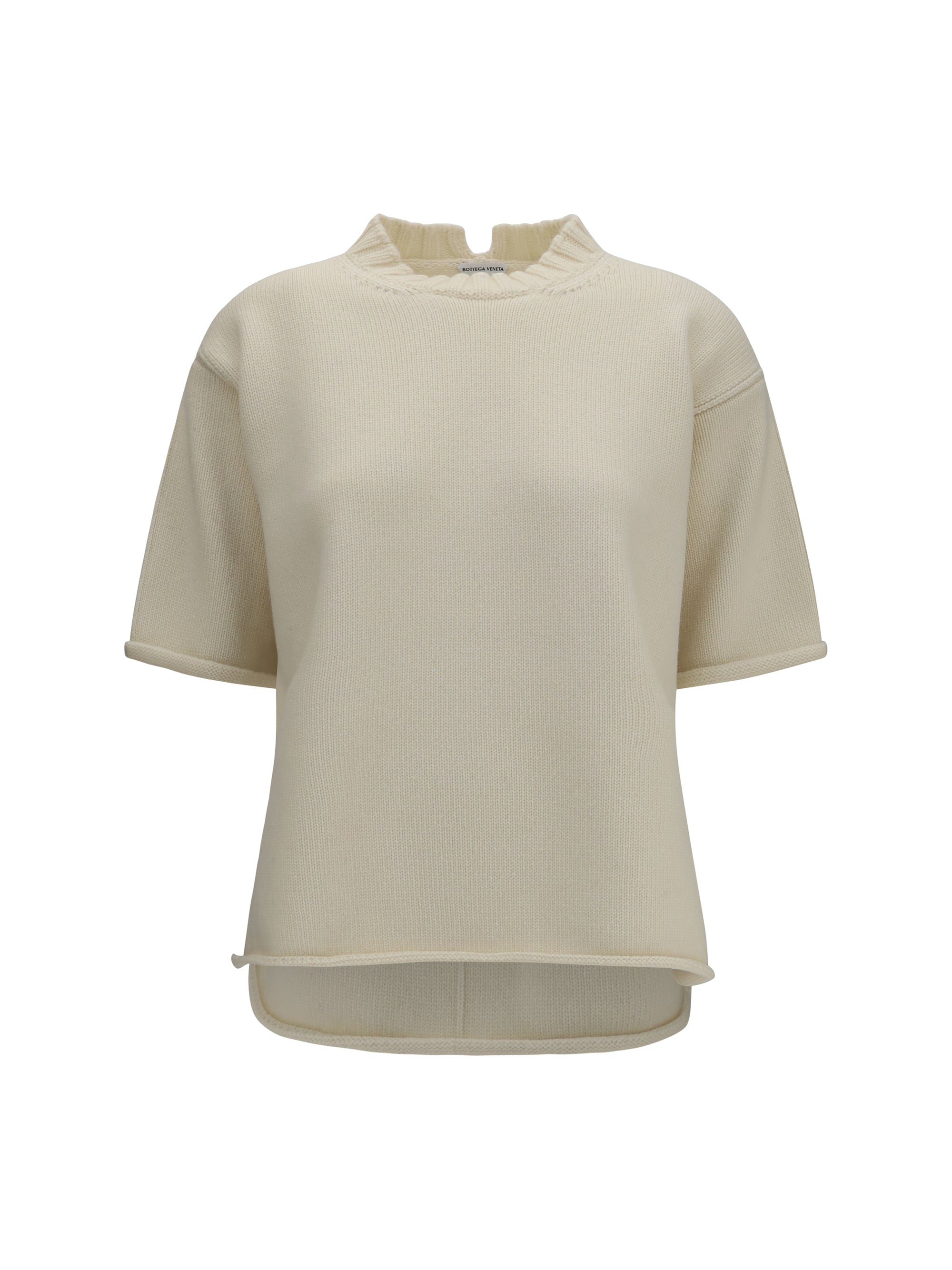 wool and cashmere-blend knit t-shirt
