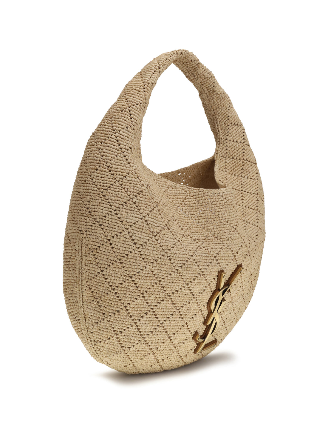 SAINT LAURENT OS icare hobo bag in raffia