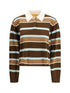 GUEST IN RESIDENCE L rugby cropped striped jumper 