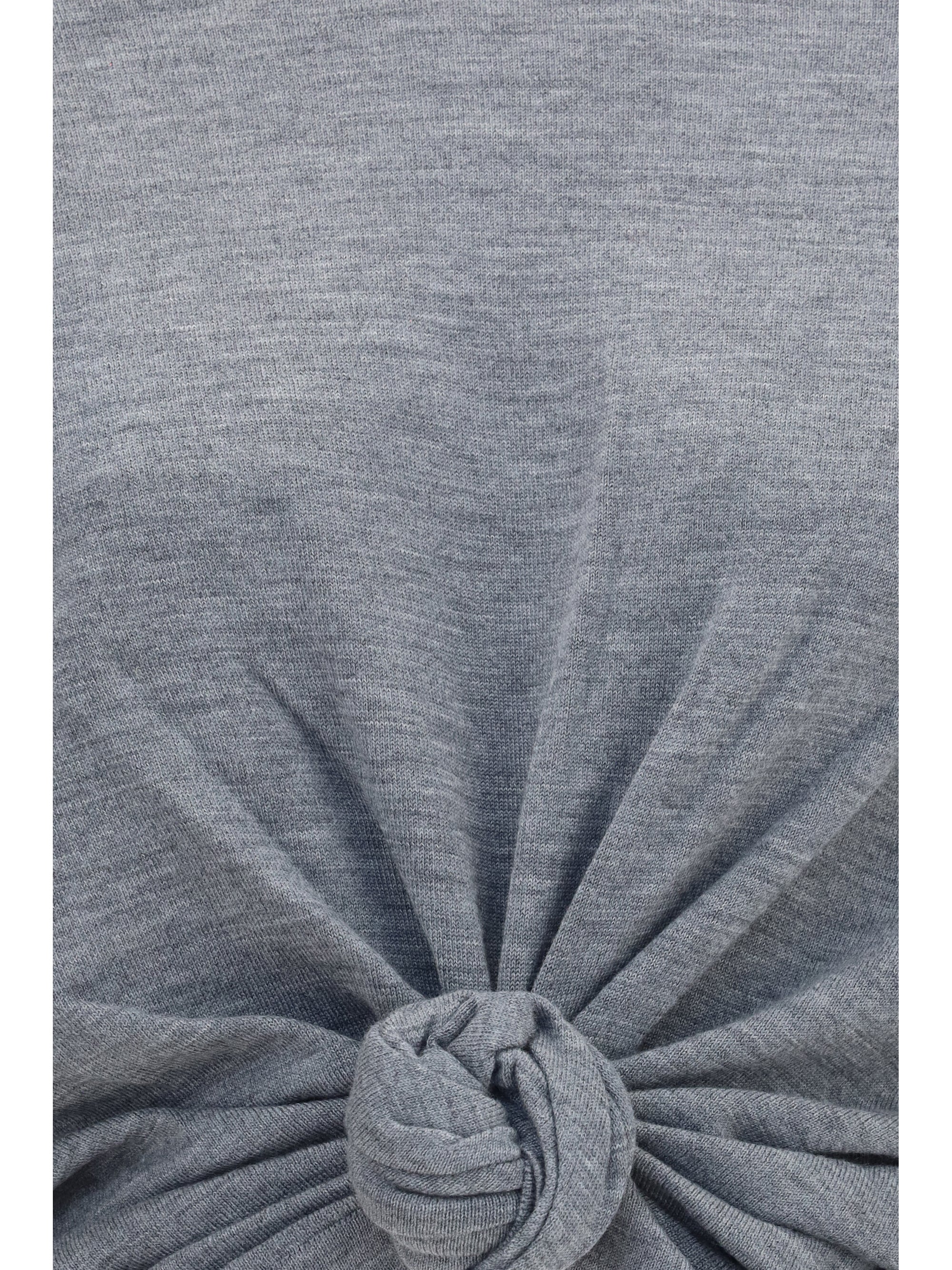long-sleeve knot t-shirt