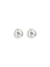 silver knot earrings