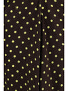 printed polka dot crepe dress