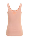 fitted henley tank top