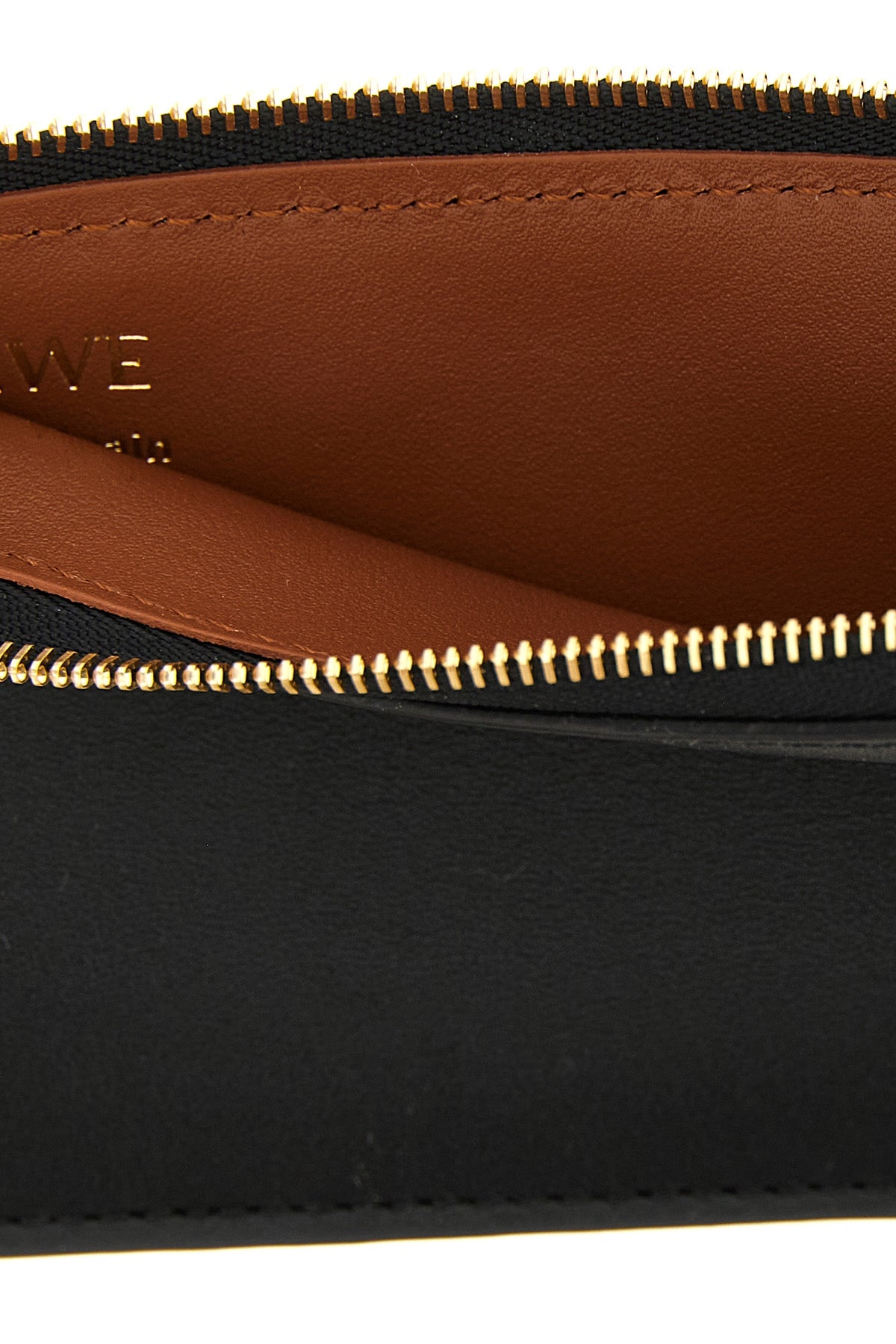 the loewe card holder in fine black calf leather embodies the artisan excellence