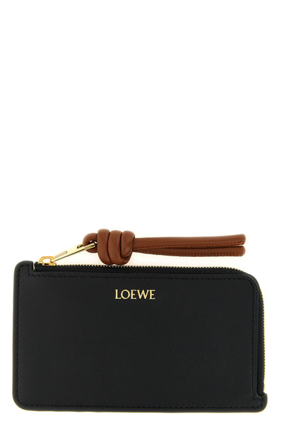 the loewe card holder in fine black calf leather embodies the artisan excellence