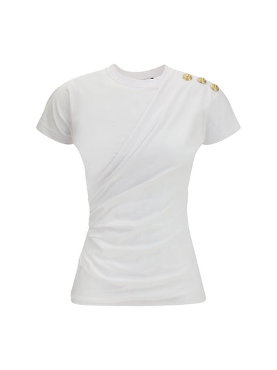 3 buttons draped t-shirt