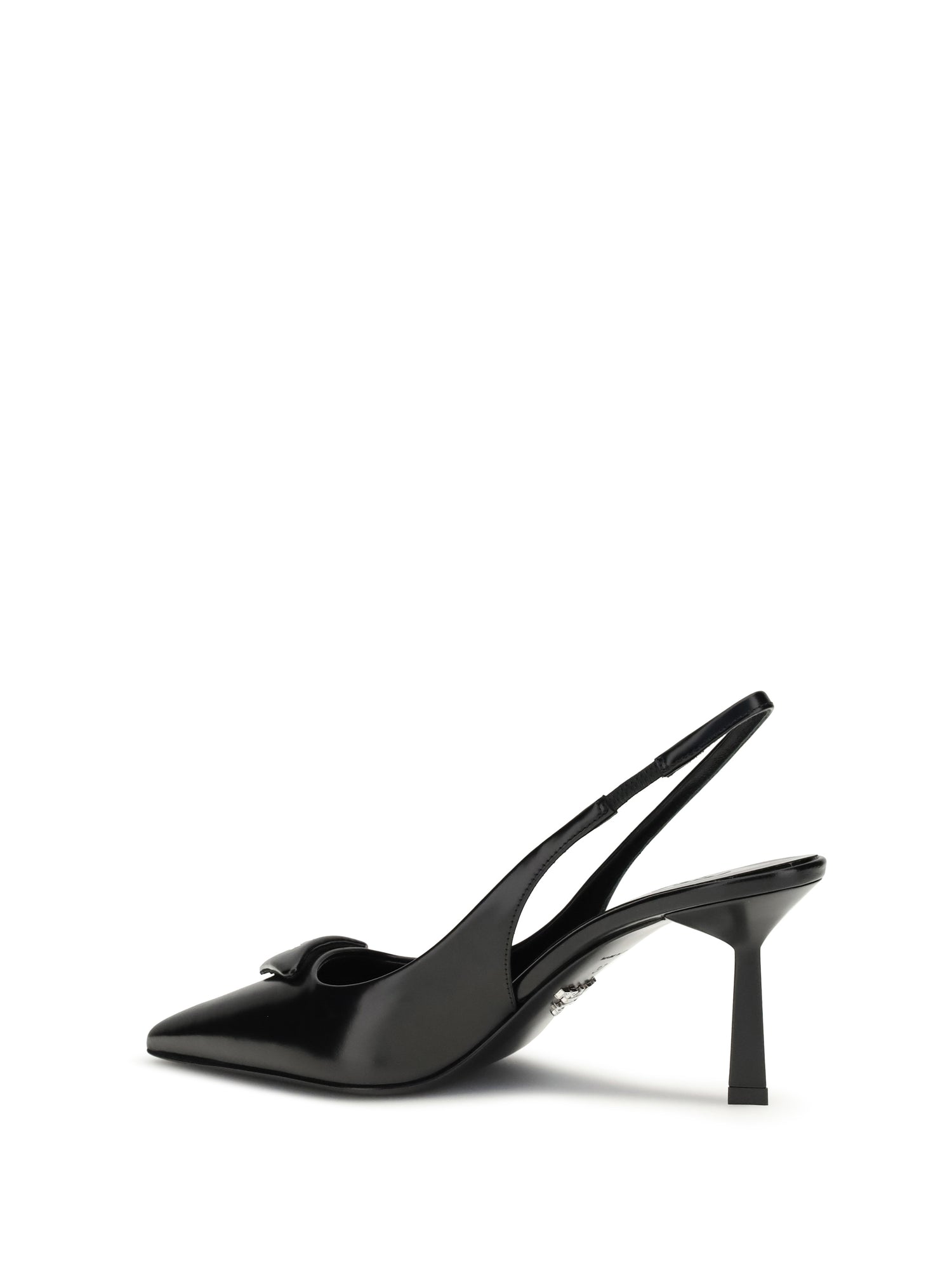 PRADA 39 leather slingback pumps