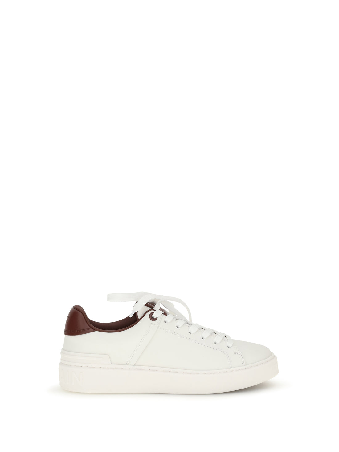 BALMAIN 36 b-court leather sneakers