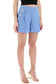 embossed button shorts with