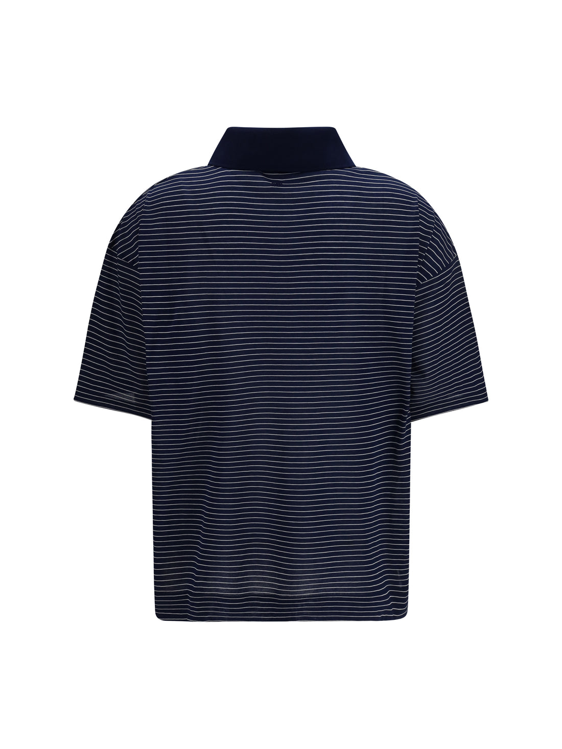 AMI PARIS L cotton striped ami de coeur polo
