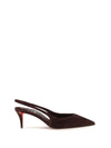 miss z slingback suede pumps