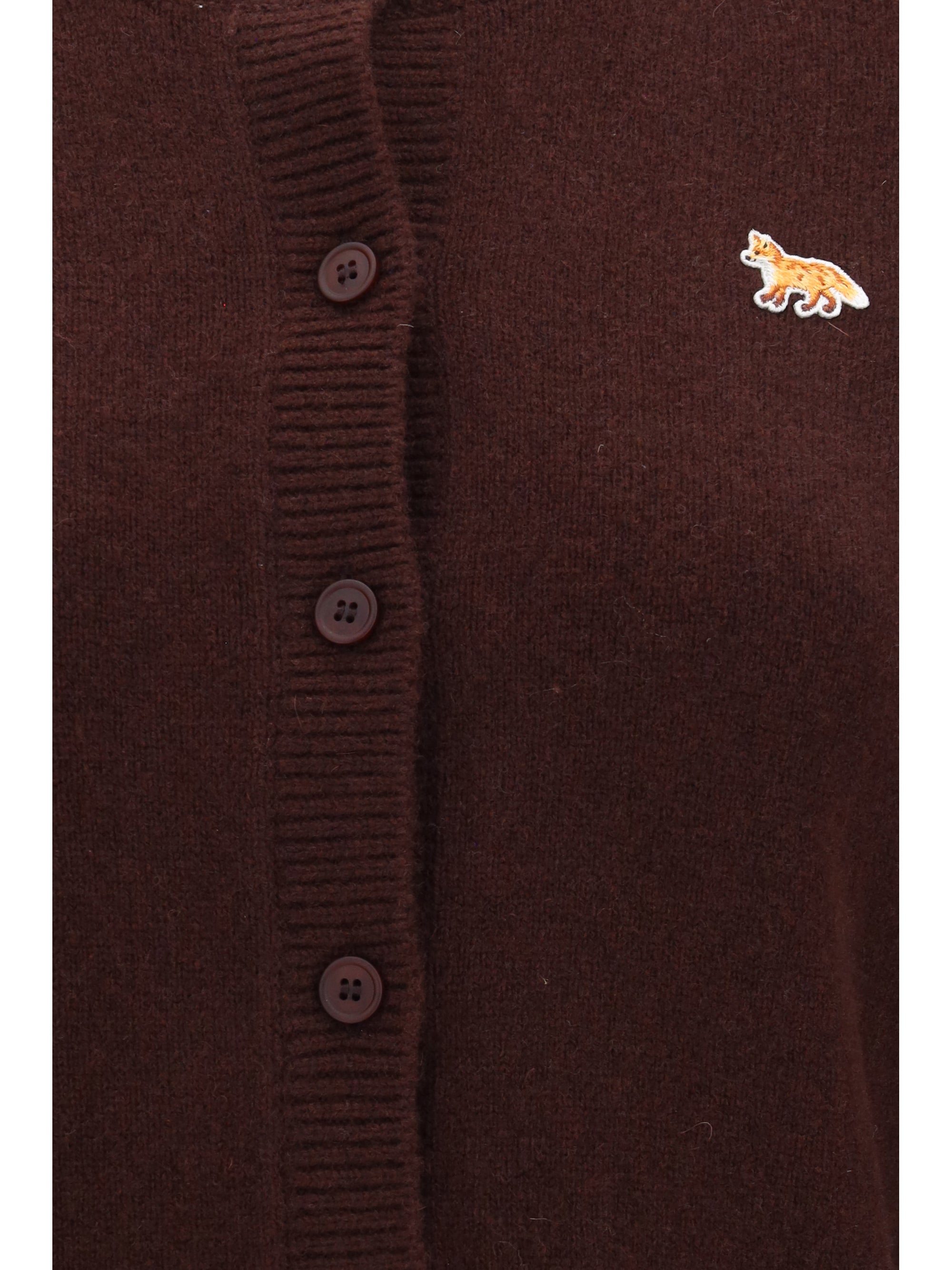 baby fox fitted lambswool cardigan