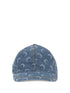 MARINE SERRE OS moon laser denim baseball hat
