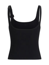 COURRÈGES M buckle 90’s rib tank top